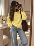 Sweat ICONIC Jaune — Imprimé Dos Signature