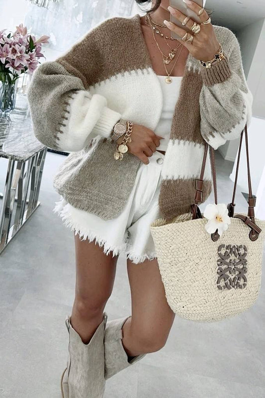 Gilet Léna moca